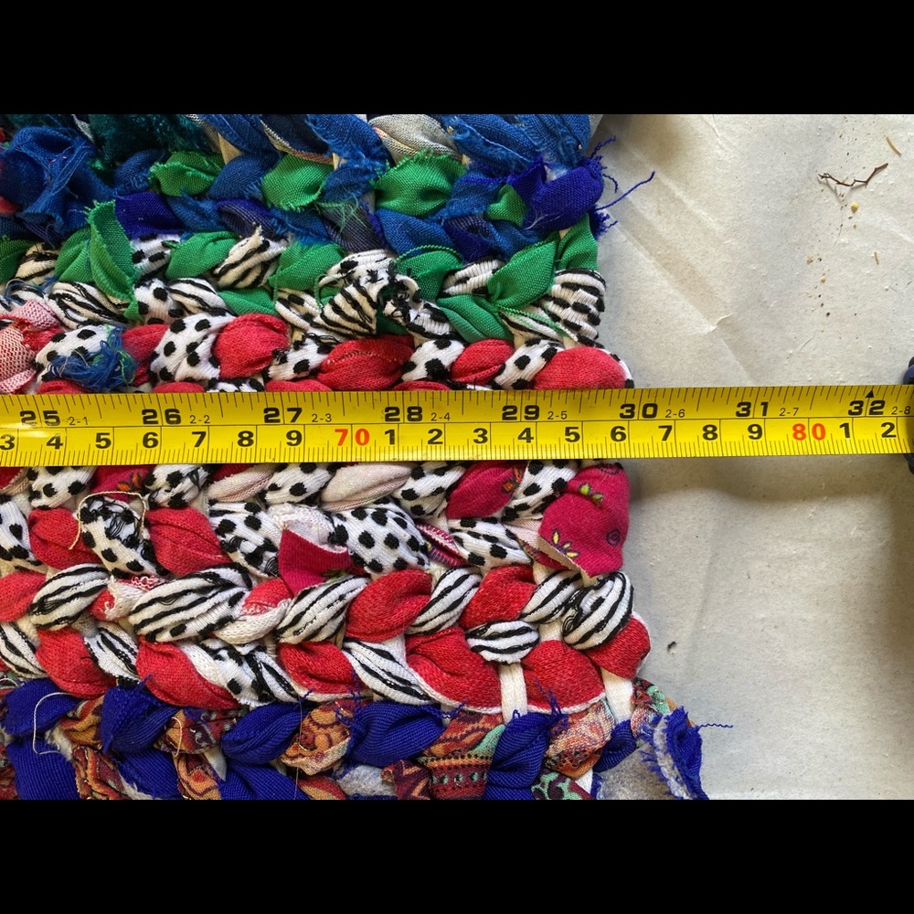 Handcrafted Rag Rug Pet Bed - Picture 5 of 5
